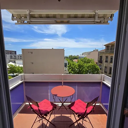 L'heure Sud T3 T3 Clim Avec Garage Au Centre-ville 耶尔